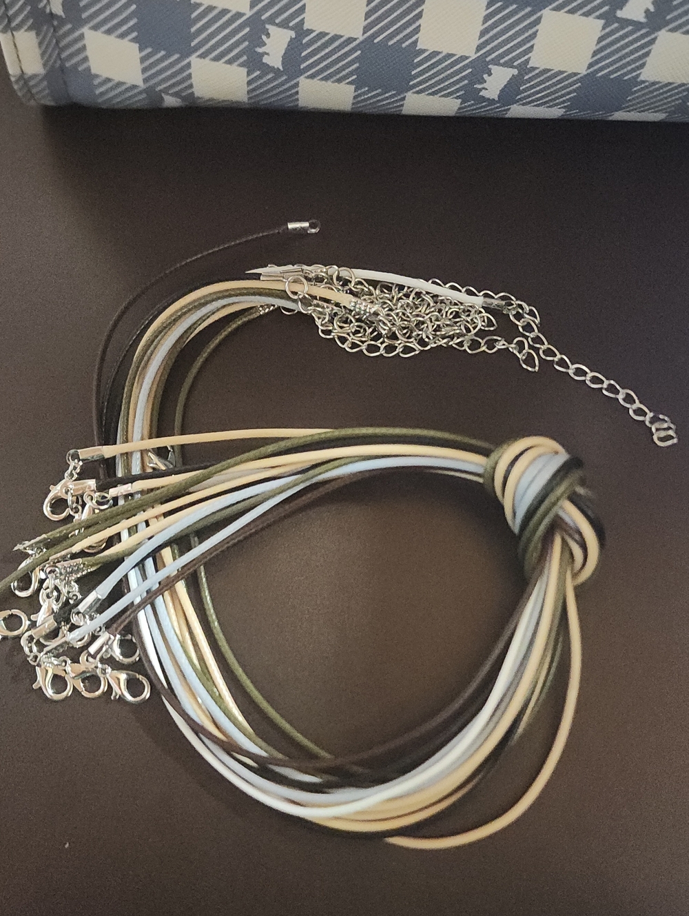 Leather Wax Coated Necklaces Get At Least Dozen Earth Tones New 20"